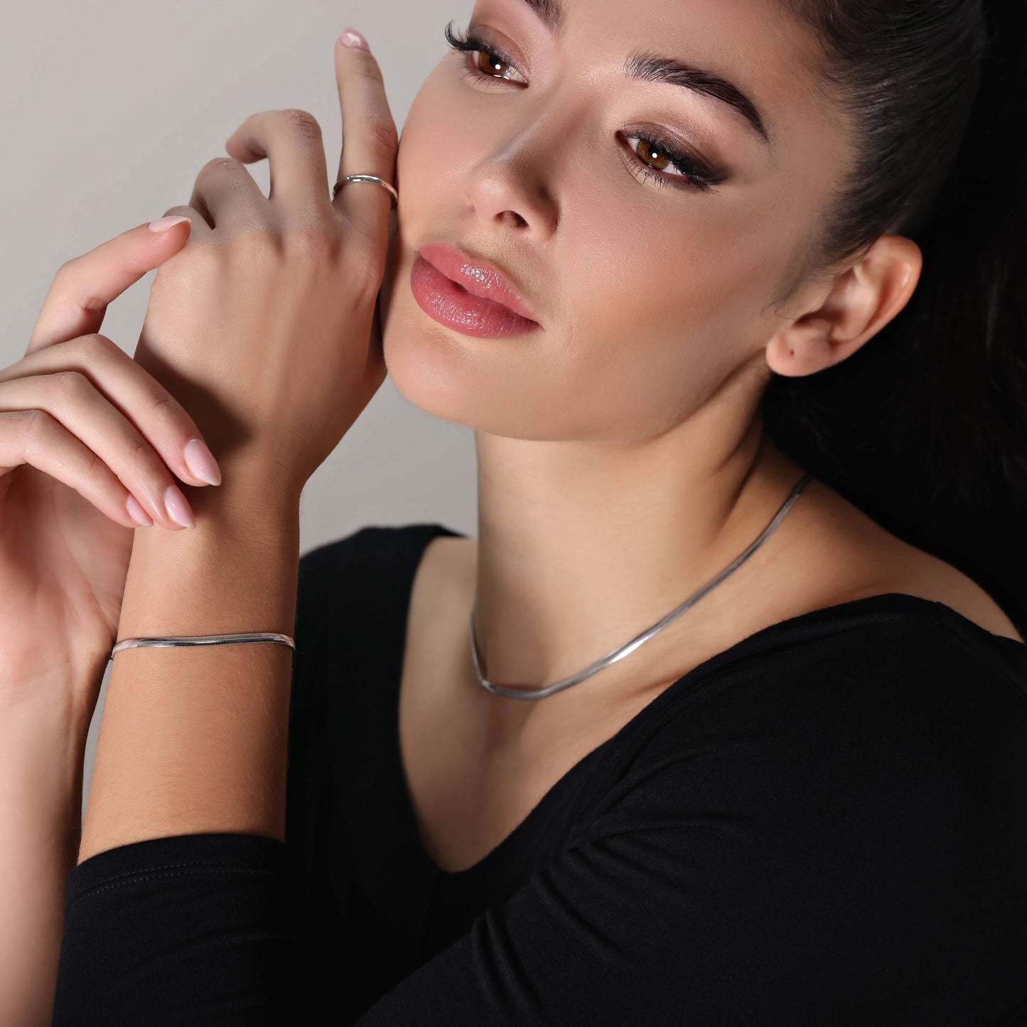 Sadie Snake Chain Adjustable Bracelet