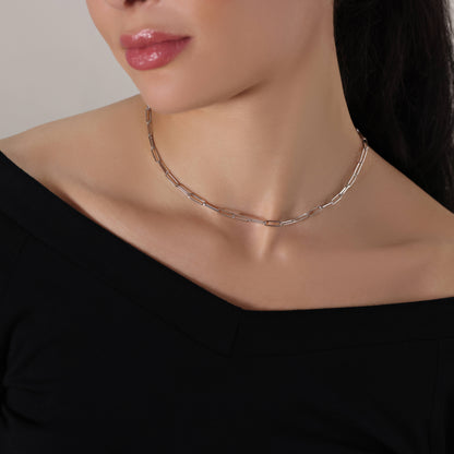 Payton Paperclip Chain Adjustable Necklace