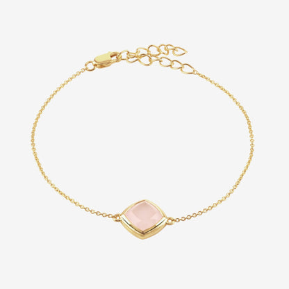 Reya Rose Quartz Adjustable Bracelet
