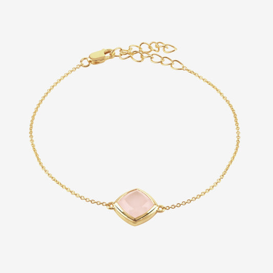 Reya Rose Quartz Adjustable Bracelet