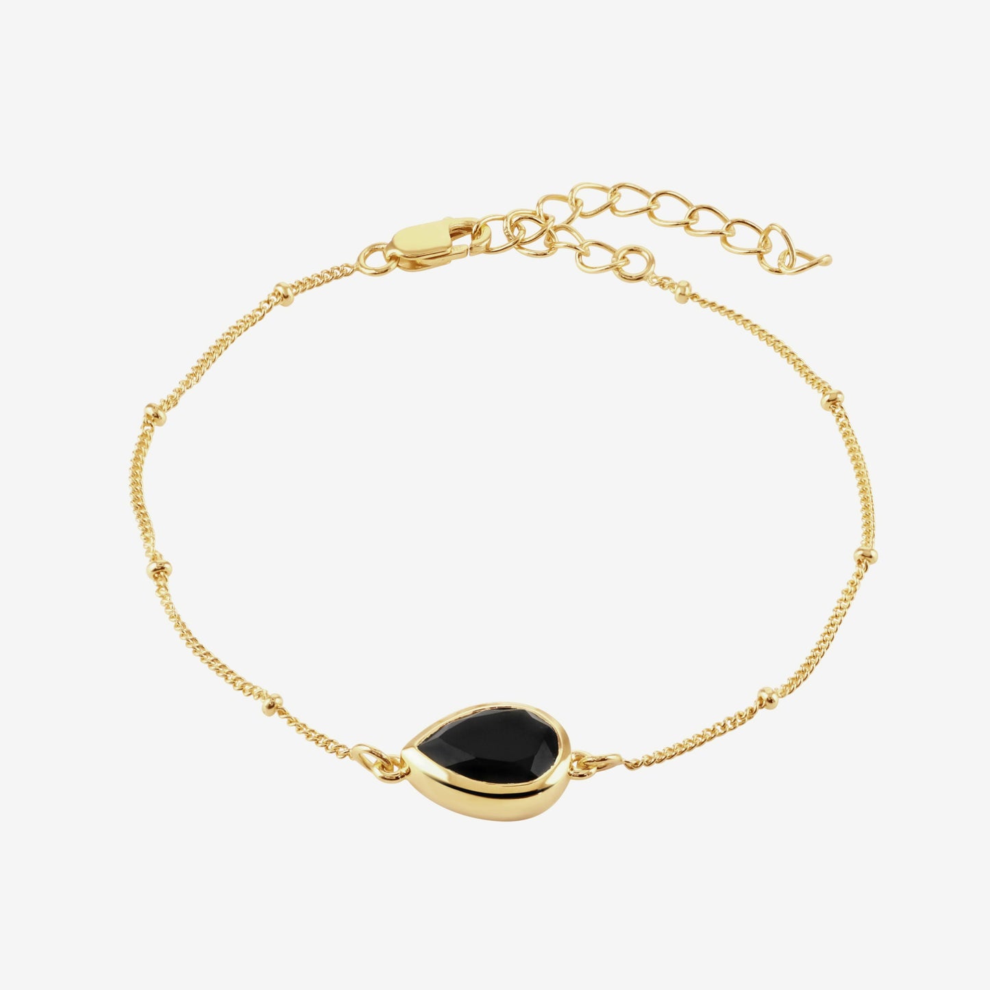 Bella Black Onyx Adjustable Bracelet