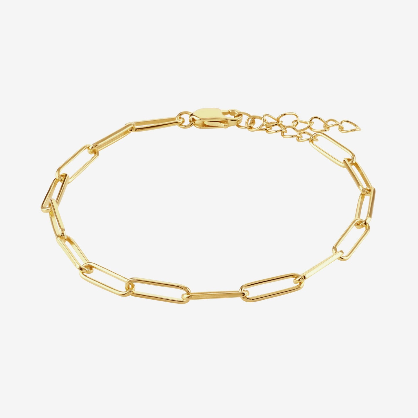 Payton Paperclip Chain Adjustable Bracelet