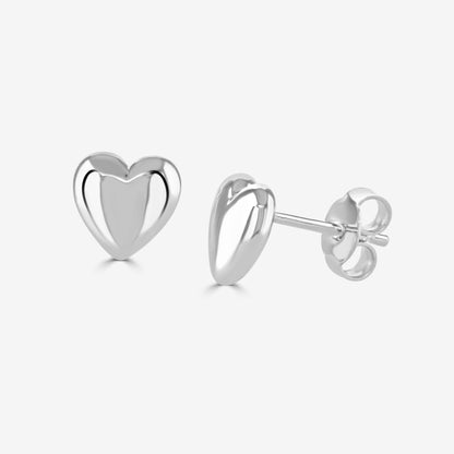 Hallie Heart Stud Earrings