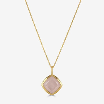 Reya Rose Quartz Adjustable Necklace