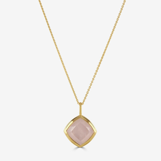 Reya Rose Quartz Adjustable Necklace